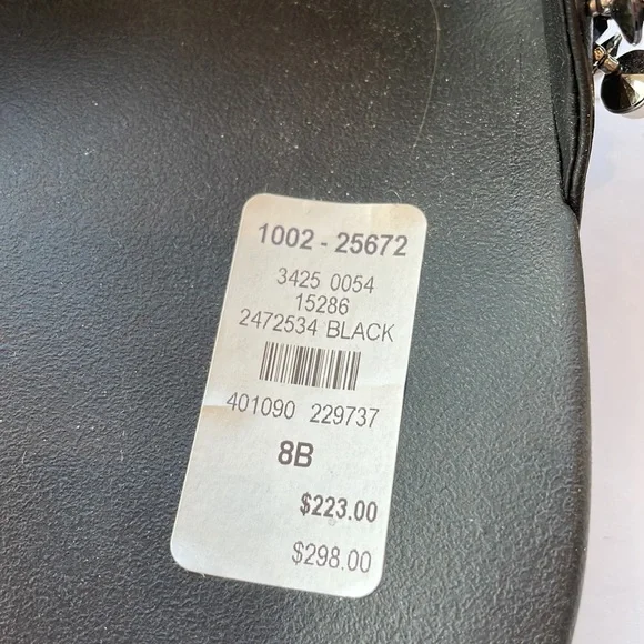 TORY BURCH embellished black sandals, size 8B NWT - Picture 5 of 5